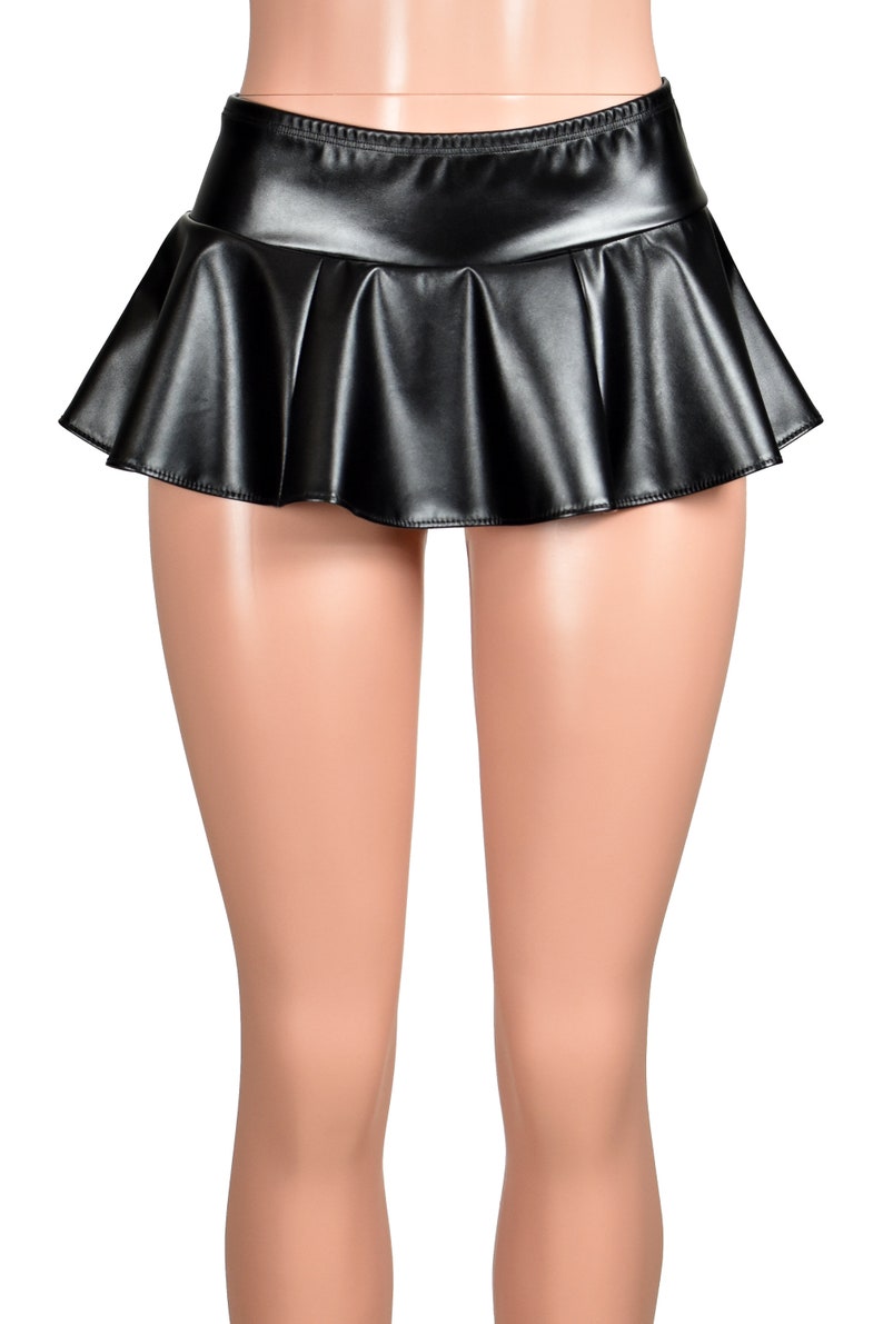 Black Faux Leather Micro Mini Skirt XS S M L xl 2xl 3xl plus Etsy