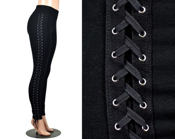 Womens Black Rose Vine Sheer Stretchy Floral Lace Leggings Tight Pencil Pants RS Womens Black Rose Vine Sheer Stretchy Floral Lace Leggings Tight Pencil Pants RS
