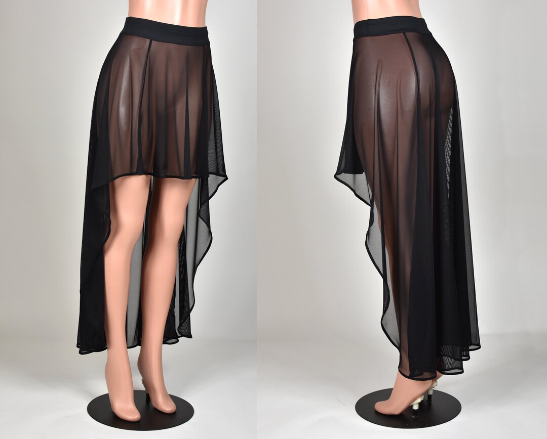 ●High School Disco● Fog long mesh skirt (Cherry) High School Disco Fog Long Mesh Skirt - Cherry #하이스쿨