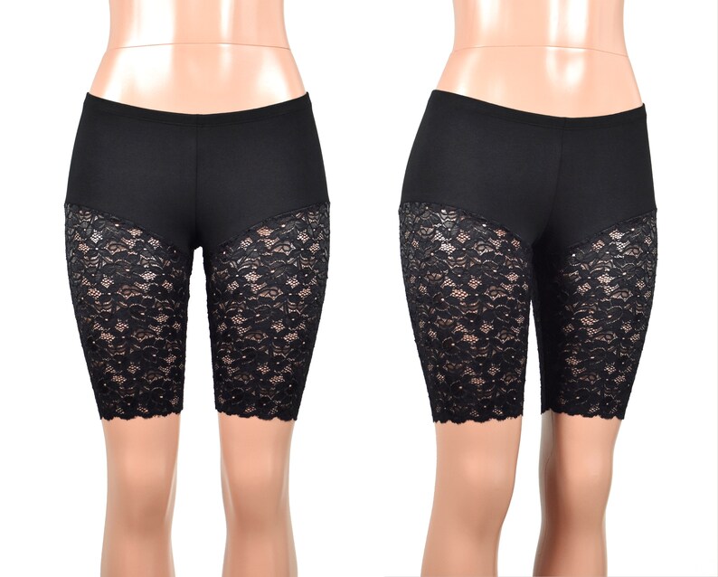 knee length bike shorts