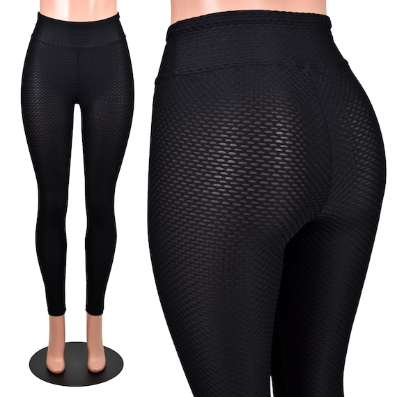 Sheer Black Mesh Net Leggings see-through XS S M L XL 2XL 3XL stretch high-waist textured fishnet geometric pattern durable tights gothic Sheer Black Mesh Net Leggings see-through XS S M L XL 2XL 3XL stretch high-waist textured fishnet geometric pattern durable tights gothic