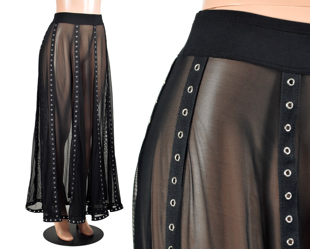 Sheer Black Lace Micro Mini Skirt XS S M L XL 2XL 3XL 4XL Plus Size See  Through Stretch Circle Flared Goth Gothic Lingerie Lace Waistband -   Canada