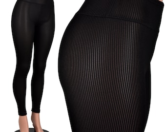 Schiere schwarze Mini Streifen Leggings XS S M L XL 2xl 3xl plus Größe stretch high-waist Netz texturierte vertikale Streifen langlebig Strumpfhosen durchsichtig