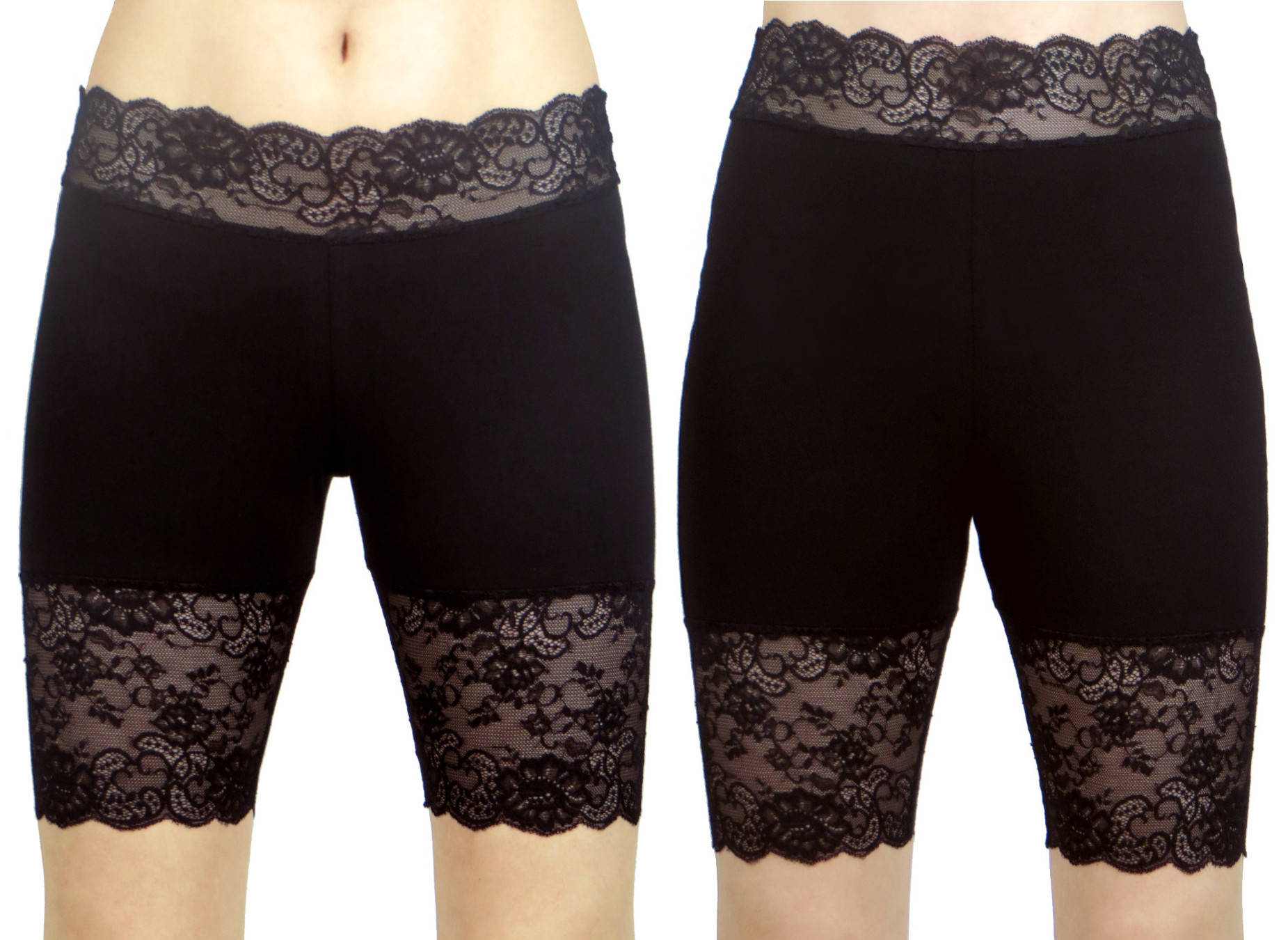 bike shorts plus size lace
