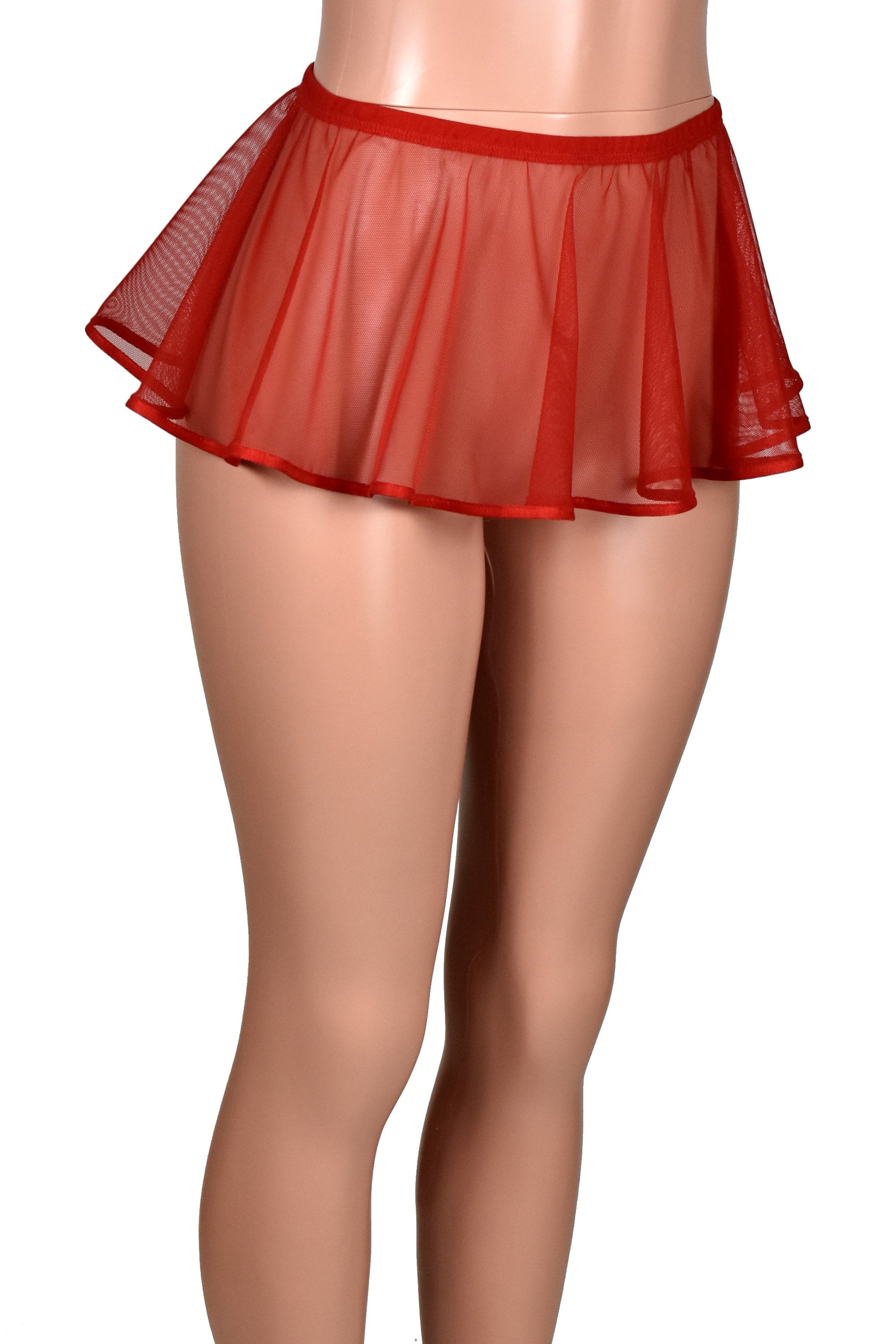 Gonna A Matita Trasparente Micro Mini Per Donna - Cosplay E Serate