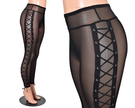 Plus Size See Through Leggings