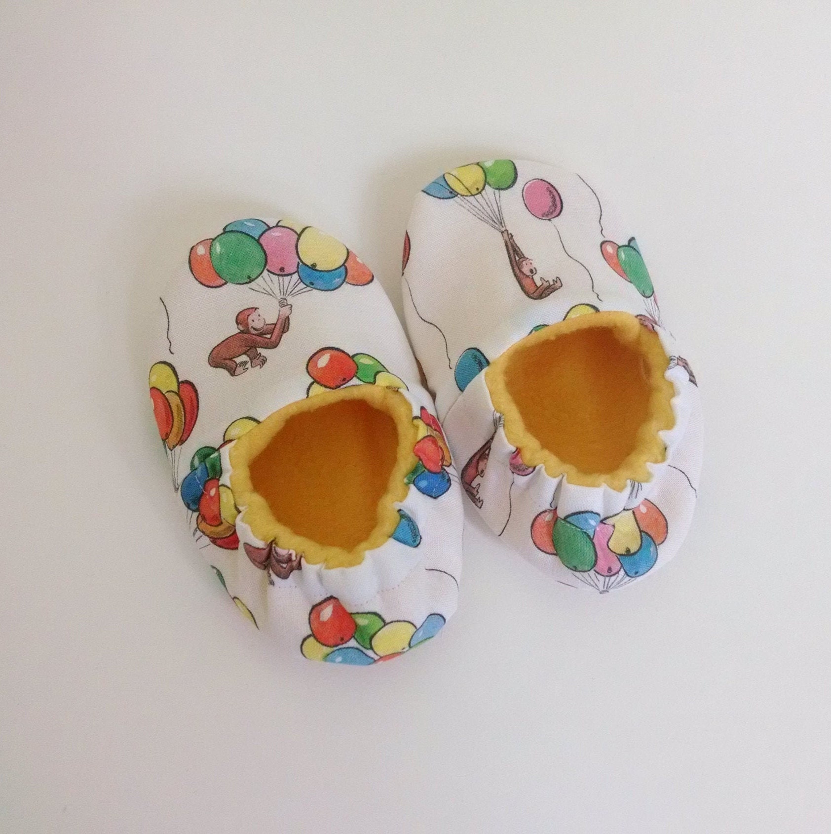 Curious Inspired Soft Shoes Crib Shoes MADE TO Etsy