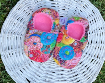 Photo-Real Donuts Soft Shoes, infant, baby, toddler- MADE TO ORDER