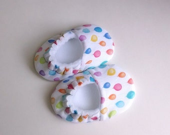 Balloons, Birthday Soft Shoes/Slippers MADE TO ORDER