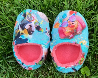 Funny Animal Soft Shoes - 12-18 months, READY TO SHIP