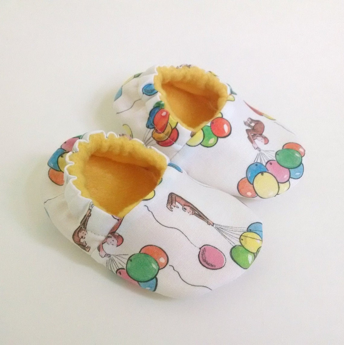 Curious Inspired Soft Shoes Crib Shoes MADE TO Etsy