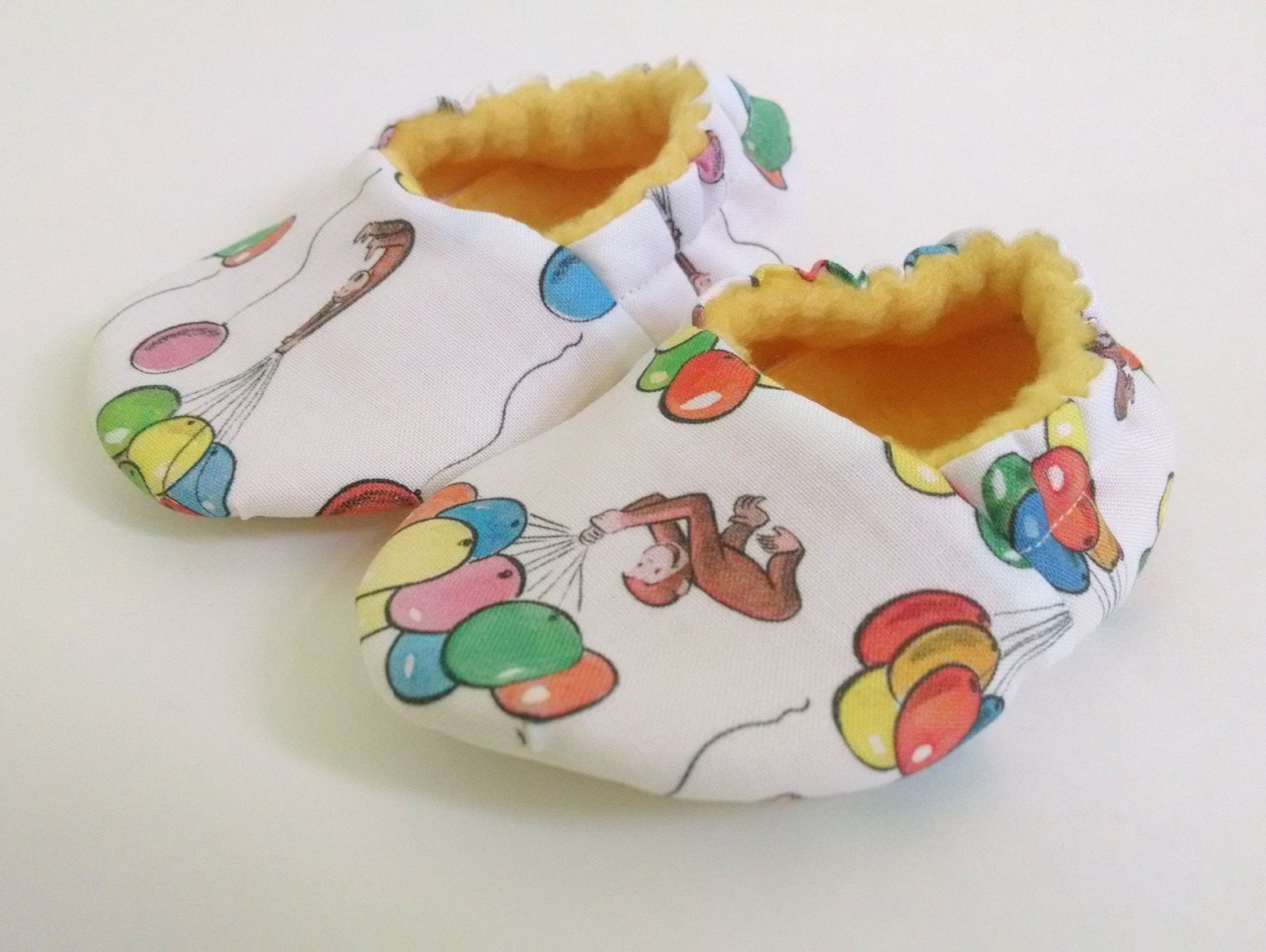 Curious Inspired Soft Shoes Crib Shoes MADE TO Etsy
