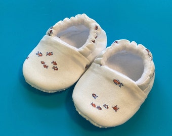 Goldfish Soft Shoes - MADE TO ORDER - Baby, Infant, Toddler, Slippers