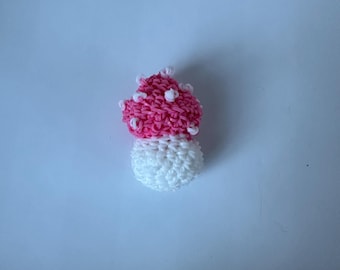 rainbow loomed mushroom charm