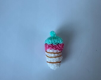 rainbow loomed white chocolate covered strawberry(white chocolate is optional)