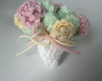 Crochet Flower Bouquet Charm