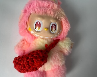 Crochet Labubu Purse Accessory