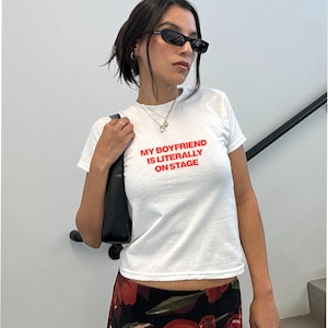 Radicalized By Basic Decency Baby Tee Red Slogan Crop Top Retro 90s Aesthetic Baby Tee Social Justice Baby Tee Activist Women T-Shirt GIFTS