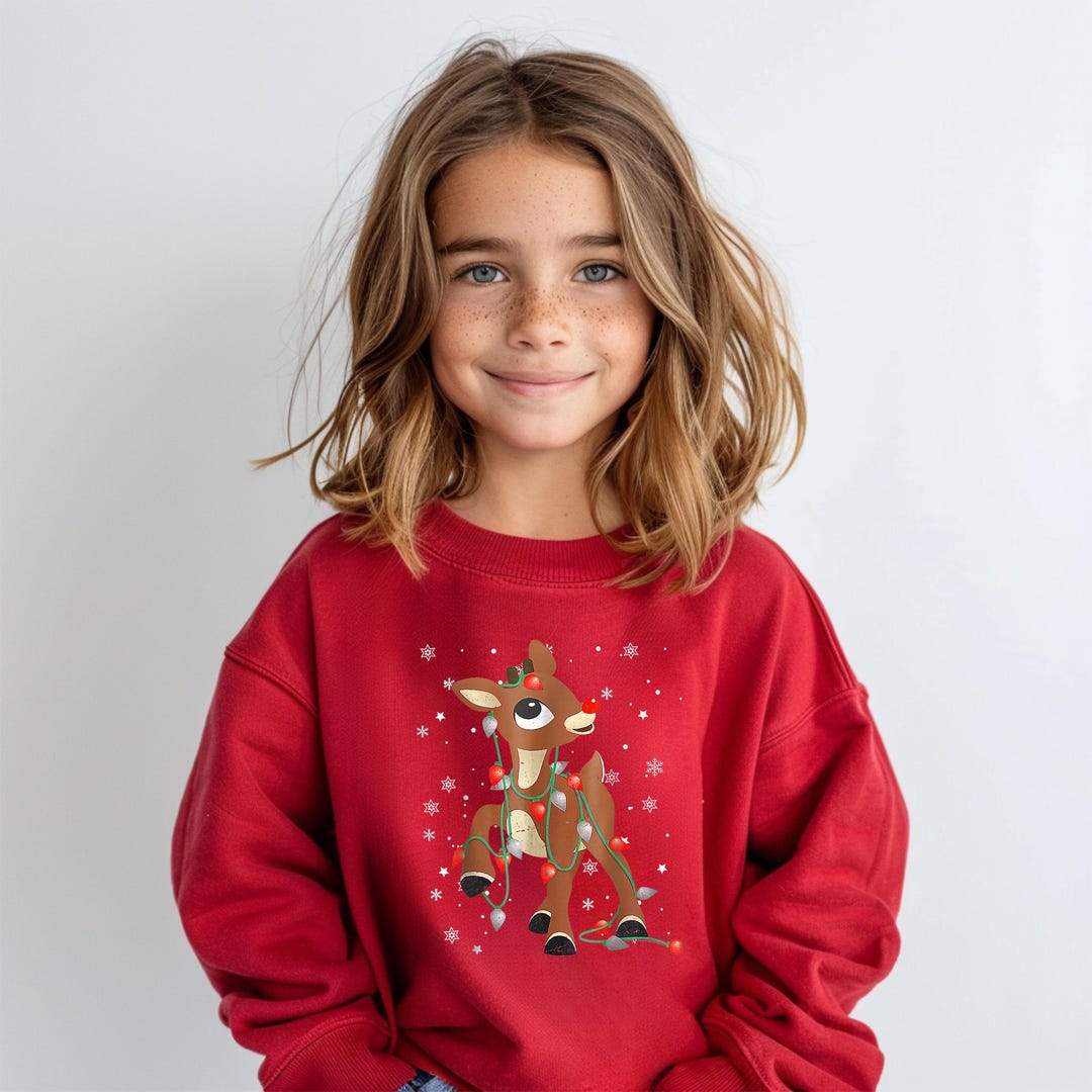 Red Nose Reindeer Boys Sweater