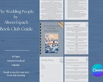The Wedding People by Alison Espach, Book Club Guide Planner
