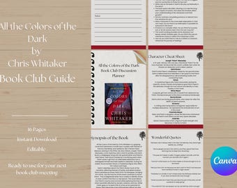 All the Colors of the Dark by Chris Whitaker Book Club Guide Planner