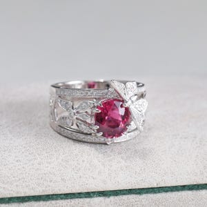 Tourmaline Ring, Tourmaline Jewelry, Engagement Ring, 18k Solid Gold Ring, Vintage Ring for Women, Gift for Her, Natural Tourmaline Ring