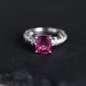 Tourmaline Ring, Tourmaline Jewelry, Engagement Ring, 18k Solid Gold Ring, Vintage Ring for Women, Gift for Her, Natural Tourmaline Ring