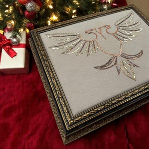 Jewelry Box Organizer Embroidered Keepsake Storage Turkish Handmade Gift for Accessories Summer Decor Traditional Craft