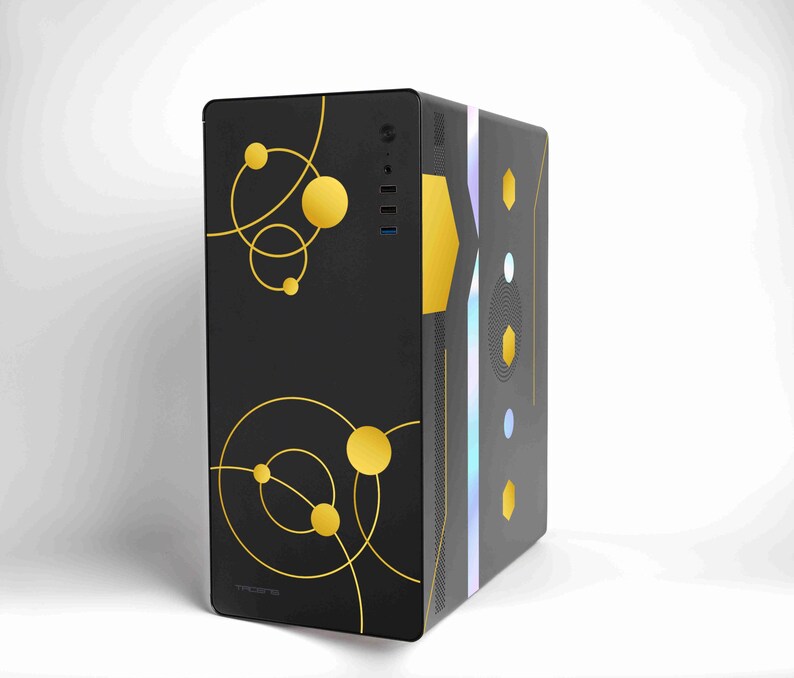 PC Case, Tacen ENSIS, Cyber, Holographic, Aesthetic, Futuristic, Black ...