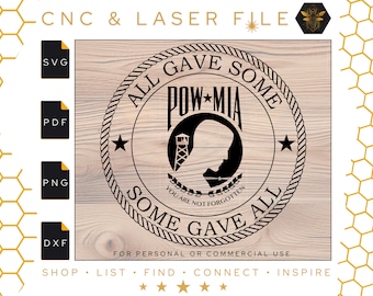 POW SVG | Some Gave All - All Gave Some | Patriotic Files | Military Vectors | Patriotic | Prisoner of War Symbol and Flag | Svg | Pdf | PNG