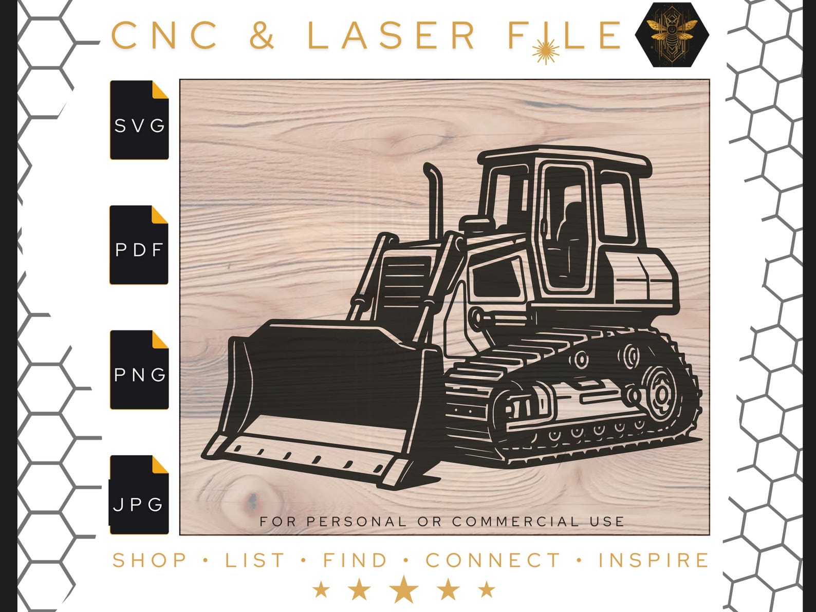 Construction Equipment SVG Designs: Heavy Machines, Laser Cut Files ...