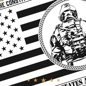 Oath of Enlistment Soldier American Flag | Rope Circle | Veteran of the ...