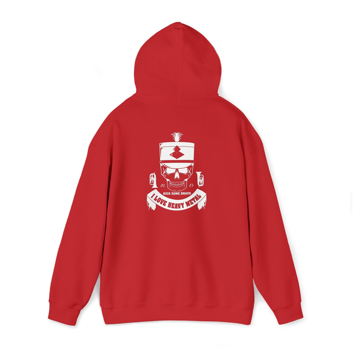 Marching Band Hooded Sweatshirt, Heavy Metal, Hoodie, Music, Drum Major
