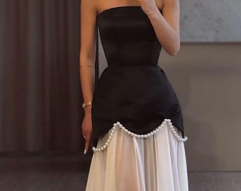 Custom Made Strapless A-Line Wedding Dress: Tailored Bridal Gown