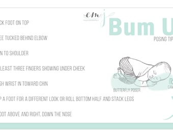 Tarjetas de consejos para posicionar al recién nacido