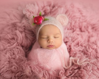 Pink Rose Potato Sack Digital backdrop, telón de fondo digital, roskati, rosa, recién nacido digital, recién nacido telón de fondo, recién nacido