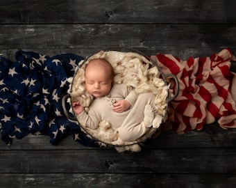 Fondo digital patriótico para recién nacidos