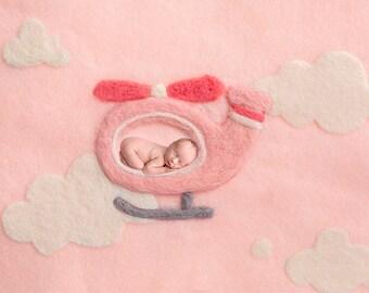 Pink Felt Helicopter Telón de fondo digital, telón de fondo digital, helicóptero, rosa, recién nacido niña digital, recién nacido piloto telón de fondo, recién nacido backgroun