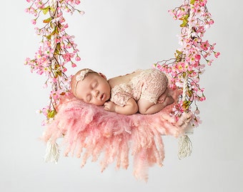 Swing floral, fondo digital, fondo digital swing floral, flora, fondo floral, fondo digital para recién nacidos