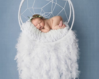 Blue Dream Catcher, telón de fondo digital, telón de fondo digital Dream Catcher, telón de fondo digital recién nacido, azul, dream catcher