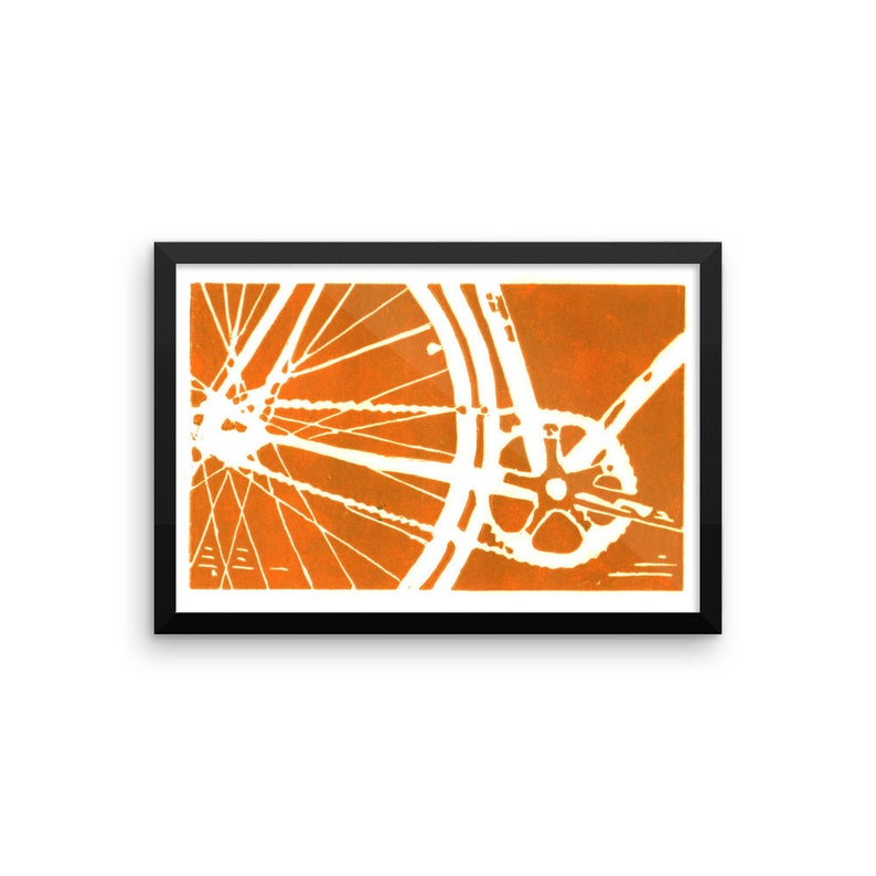 bike frame wall art