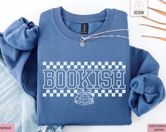 Bookish Sweatshirt, Cozy Reader Crewneck, Book Lover Gift