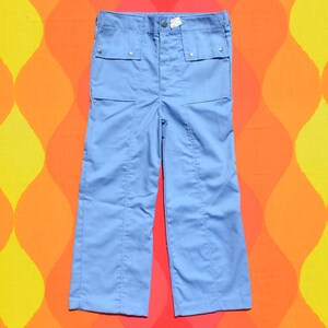 vintage 80s new kid&#39;s pants BUSTER BROWN light blue 6 children nwt deadstock preppy