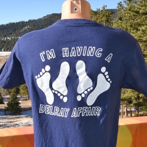 vintage 70s t-shirt DELRAY affair jethro's feet florida tee Medium Large