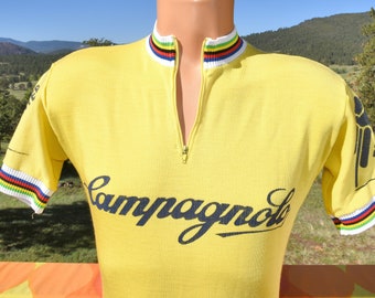 Campagnolo-SHIRT CICLISMO T T Shirt Vintage Stampato BICI Retrò mod Jersey Top 