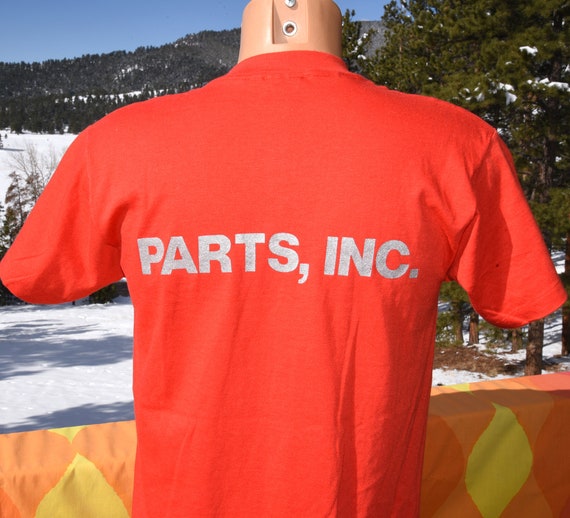 vintage 80s t-shirt PARTS brakes auto car eis sof… - image 3