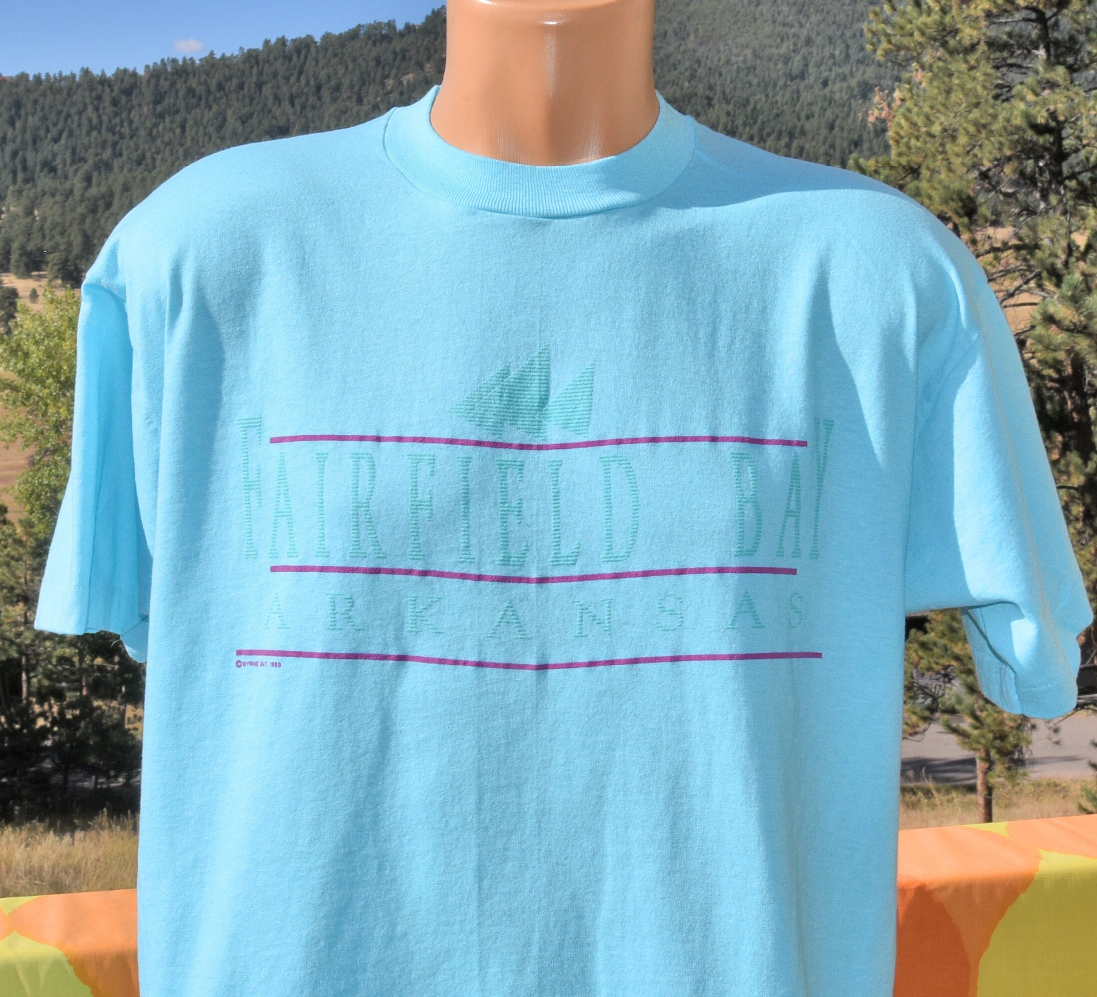 Vintage 90s T-shirt FAIRFIELD BAY Arkansas Sail Boat Ozarks - Etsy