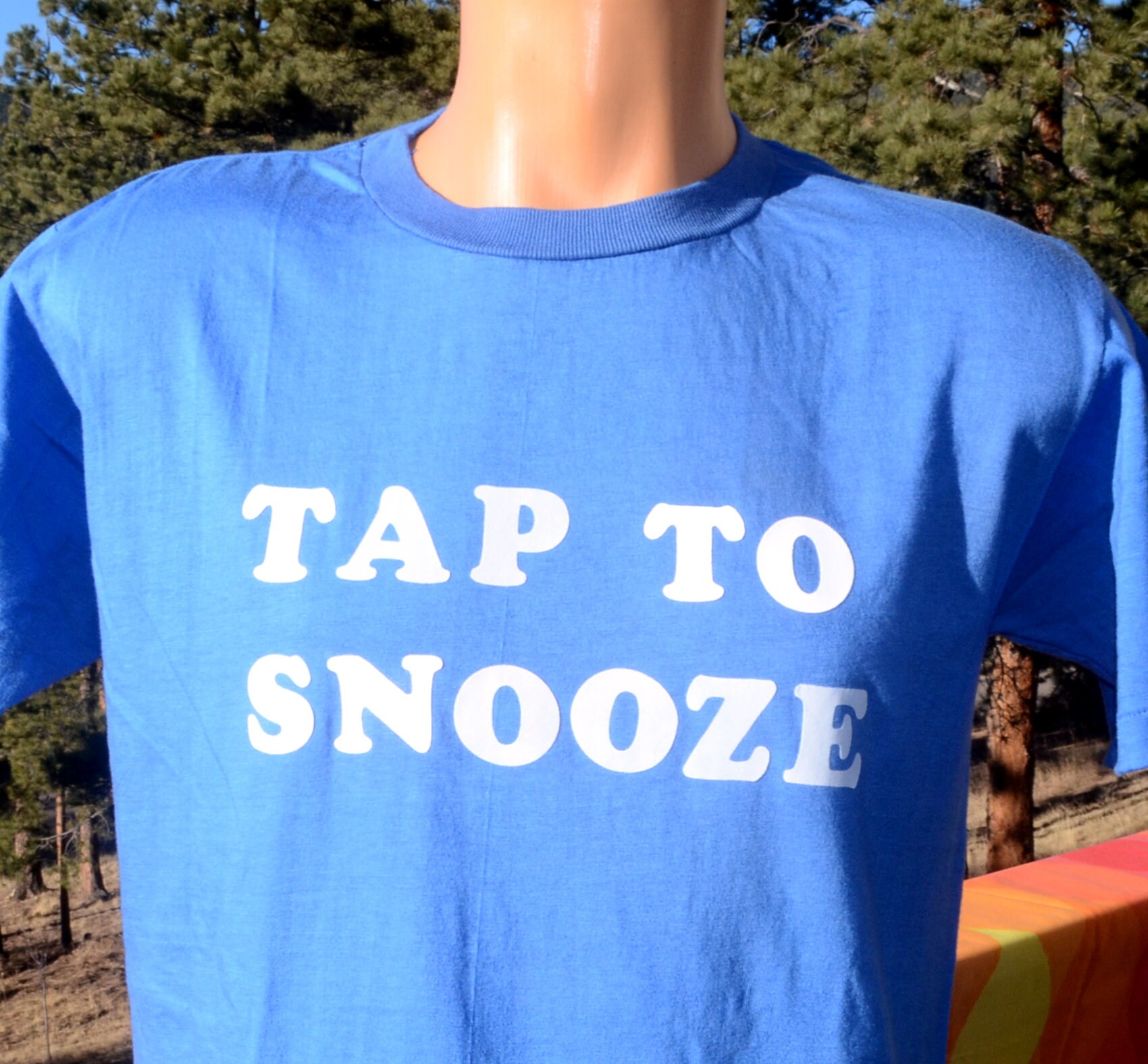 Vintage 80s T-shirt Flock TAP to SNOOZE Iron on Funny Tech Tee Medium Tall  Wtf - Etsy