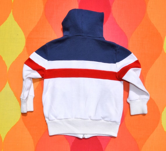 vintage 70s kids jacket izod LACOSTE sweatshirt h… - image 3