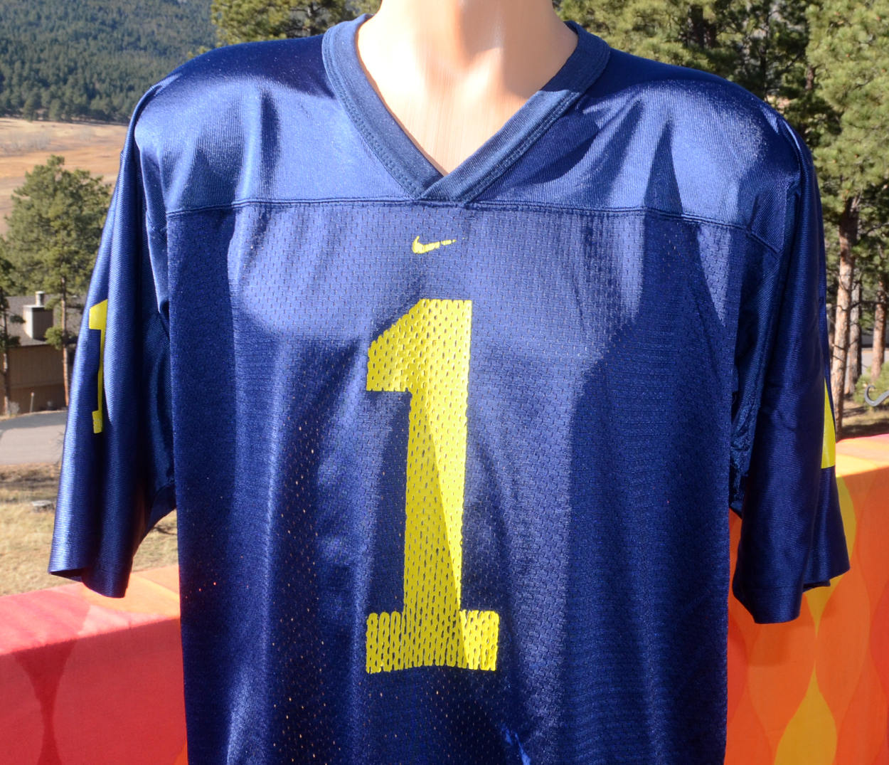 Vintage 90s Football Jersey NIKE Team 
